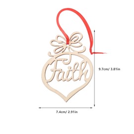 JOINPAYA 24 Pieces Christmas Wooden Word Cutouts for Hanging: Wooden DIY Craft Ornaments Unfinished Christmas Letters Signs for Hanging Decoration