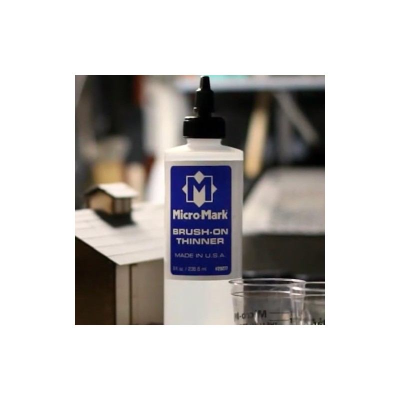 Micro-Mark Thinner – 8 oz | Professional-Grade Thinner for Acrylics,