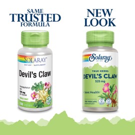 SOLARAY Devils Claw Root 525mg | Non-GMO, Vegan & Lab Verified | 100 VegCaps