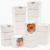 Gcardist White Bakery Box with Window 30Pcs 10.2x10.2x6.4cm White Cookie