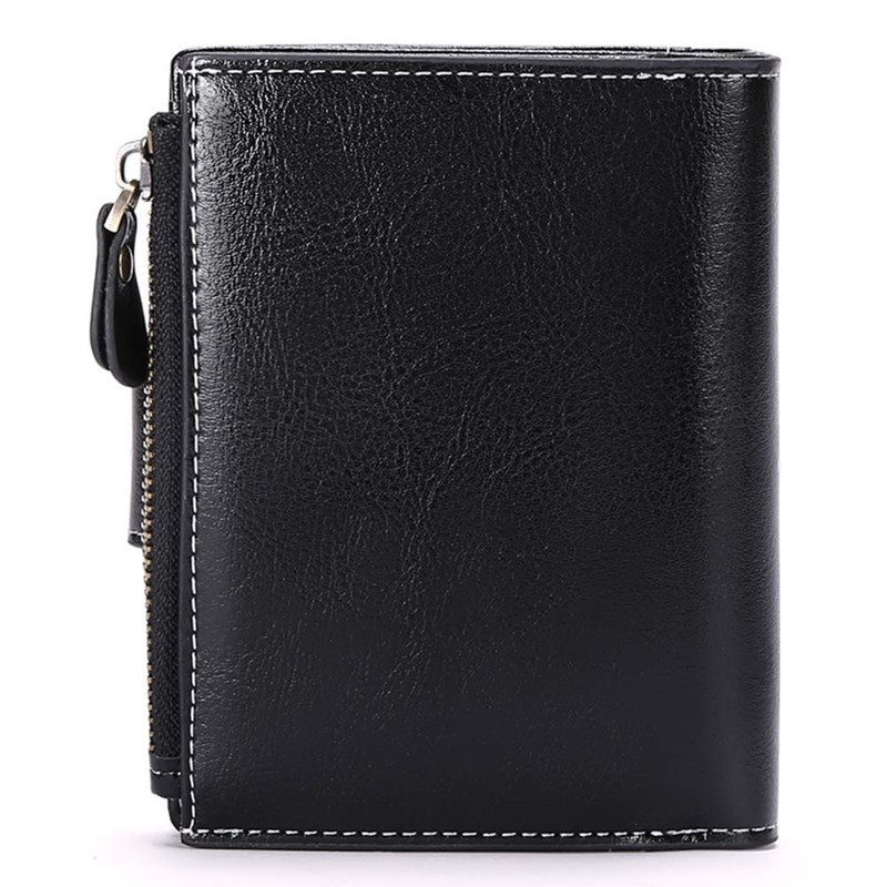 SENDEFN Women's Bifold Genuine Leather Wallet, Anti-Skimming, Coin Purse, Large