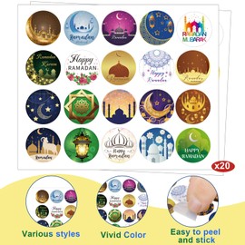 Mooliwe Mooliwe 496 Pcs Eid Ramadan Mubarak Pencil Wristband Sticker Set Include 48 Pencil 48 Wristband 400 Sticker for Ramadan Mubarak Party Decorations Gifts for Kids(Classic)