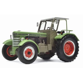 Schuco 450904400 450904400-Hürlimann D-200S with Cabin 1:32, Model Car, Model Vehicle, Green