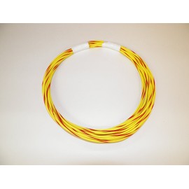 YELLOW/RED STRIPED Automotive GXL Copper Wire, 16 GA, AWG, GAUGE. Truck, Motorcycle, RV. General Purpose. DEFFERENT LENGTHS AVAILABLE, SELECT LENGTH BELOW (5 FOOT COIL)