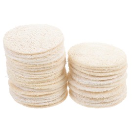 Gatuida 36pcs Natural Loofah Face Exfoliating Pads Gentle Facial Scrubber Deep Cleansing Skin Exfoliator for Shower and Multi Purpose Use