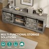 YITAHOME Farmhouse TV Stand with Mount, Television Stand Mount with