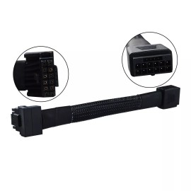 Unbranded 16-Pin GPU Power Extension Cable for NVIDIA RTX 4080 4090 PCIe 12VHPWR, Sleeved