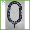 MASONIC BLUE LODGE OFFICER JUNIOR WARDEN APRON, SILVER CHAIN COLLAR