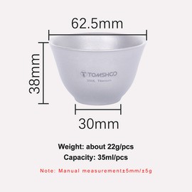 TOMSHOO Pure Titanium Tea Set Cover Bowl Single Fairway Cup Tea Cup Set Double Layer Anti-Scald Kung Fu Tea Three Talents Cover Bowl Tea Bowl