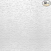 USG INTERIORS 4240 Tivoli Textured Ceiling Tiles,12x12 Inch, Qty 32.