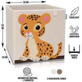 Lifeney Children's Storage Box I Practical Storage Box for Any Nursery I Kids Play Box Cute Toy Box I Basket for Storage of Kids Toys