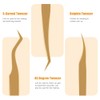 Pinzas de pestañas para extensiones de pestañas, juego profesional de