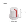 uxcell 10Pcs 6mm Shaft Hole Knob for Speaker Effect Pedal