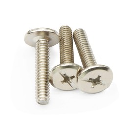 Aiwaiufu 100-Pack 1/4" x 1-1/4" Hurricane Sidewalk Screws, Carbon Steel Hurricane Hardware, Shutter Bolts, for Hurricane Panels, Storm Panels, Sliding Glass Doors