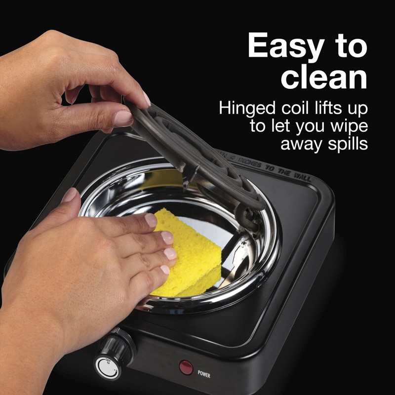 Proctor Silex Single Burner Cooktop Adjustable Temperature Portable Stainless...