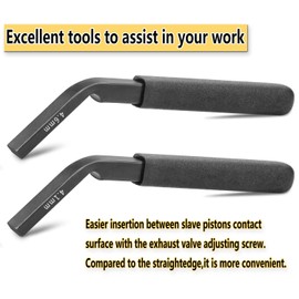 IVARKEY Engine Brake/Jake Brake Adjustment Tool Compatible with Detroit Diesel DD13 DD15 DD16 Feeler Gauge Alternative to W470589042300 W470589022300 (4.6MM & 4.1MM)