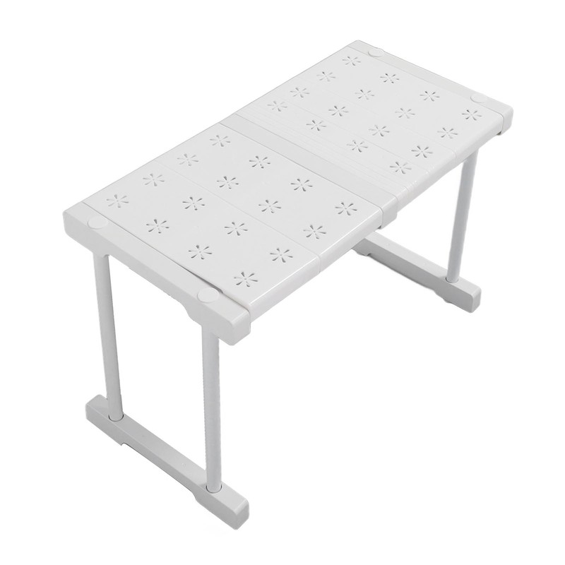 Expandable Shelf Stackable 121lb Load Bearing Divider Storage Rack for