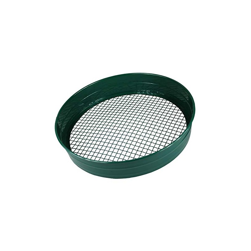 simpaoutdoor Steel Garden Riddle Sieve 1/2" 12mm Mesh 70mm Deep