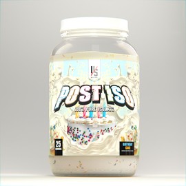 UXO Supplements UXO Supplements: Post ISO, 100% Protein Isolate, 24g of Protein, Amazing Flavors, Smooth Consistency, Digestive Enzymes, 31 Servings. (Birthday Cake)