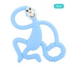 4pcs Cute Monkey Shaped Cartoon Silicone Soft Elastic Baby Teether