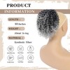 Fulang Hair Pferdeschwanz-Extensions, Echthaar, Afro, Pferdeschwanz, Extensions, für Frauen, Pferdeschwanz,