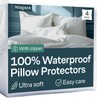 Niagara 4 Pack Waterproof Pillow Protectors Standard 20x26 Inches Smooth