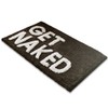 PaMeer Get Naked Bath Mat, Ultra Soft Bathroom Rug, Funny