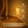 YUNLEX 2 Pack Plug in Night Light with Motion Sensor