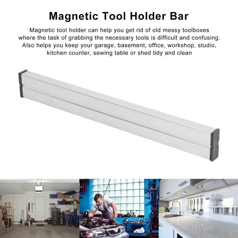Magnetic Tool Holder 2 Sided Heavy Duty Kitchen Knives Storage