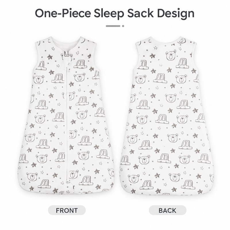 Baby Sleeping Bag 3-18M Cotton One-Piece Sleep Sack – Soft