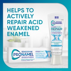 Sensodyne Pronamel Intensive Enamel Repair Toothpaste for Sensitive Teeth and Cavity Protection, Whitening Toothpaste to Strengthen Enamel, Arctic Breeze - 3.4 Ounces x 4