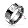 Bling Jewelry Square & Compass Freemason Masonic Titanium Wedding Band