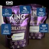 KING Protein Creatina Monohidratada 100 Pura Sin Sabor 5g por