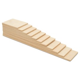 Wooden Rainbow Building Boards, 5 Sets of 11 DIY Rainbow Slats for Open-Ended Play and Skill-Building, by Woodpeckers