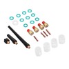 26Pcs TIG Welding Torch Tool Glass Cup Gas Lens Welding