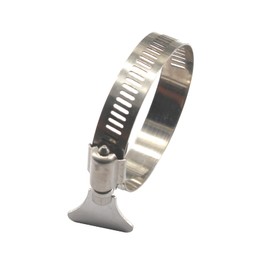 78-101mm Knurled Wrench Adjustable Hose Clamps 304 Stainless Steel Worm Drive Pipe Clamps (Pack of 6)