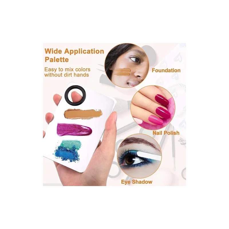 Paleta De Acero Maquillaje Inoxidable Cosméticos Y Espátula