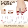 6 Pzs Separador Dedo Pies Gel Doble Bucle Corrector Juanete