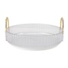 Round Storage Tray 360 Degree Rotating Waterproof Clear Desktop Organizer
