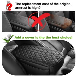 SDPVorn Console Cover for Chevy Colorado GMC Canyon 2015-2020 2021 2022 Center Console Cover Leather Armrest Cover Pad with Pockets Arm Rest Cover for Colorado Z71 ZR2 Accessories