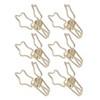 100Pcs Star Binder Clips Hollow Out Cartoon Style Strong Clamping