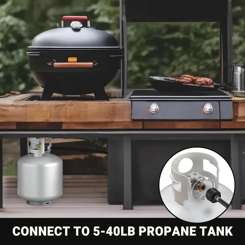 onlyfire 12 FT Propane Tank Convert Adapter Hose Replacement for
