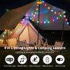 Camping String Lights with 19 Modes, 4 in 1 Outdoor