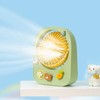 Small Desktop Fan Portable 115 Degreees Wind Direction Adjustment Cute