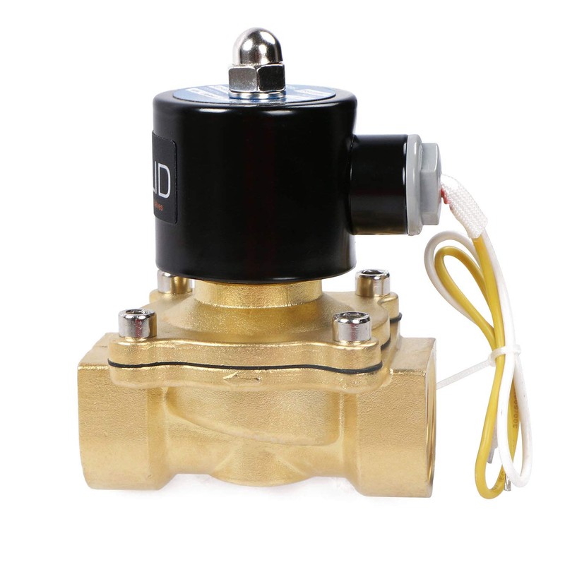 U.S. Solid 1" NPT Brass Electric Solenoid Valve 110V AC