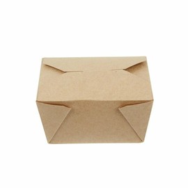 To Go Food Containers 50 Pack - Kraft Microwavable Folded Paper 30 oz Take-Out Container - Meal Prep, and Catering with Lids - Disposable, Freezer Safe - Restaurant, Home Pastry and Packaging Supplies