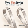 Stainless Steel Fish Bone Tweezers – Flat or Slant Tip