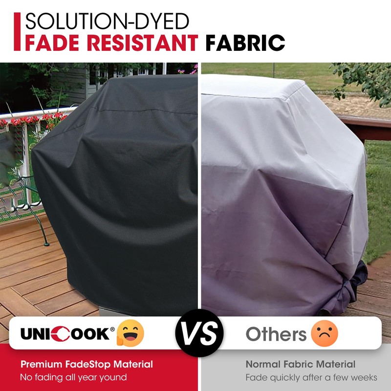 Unicook Outdoor Large Grill Cover 70 Inch, Heavy Duty Waterproof