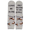 TSOTMO Beagle Dog Pet Lover Socks Leave Me Alone Only