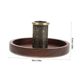 STOBAZA Moxa Sticks Holder Walnut Moxibustion Base for Secure and Stable Mugworts Therapy Portable Design Enhances Your Moxibustion Experience